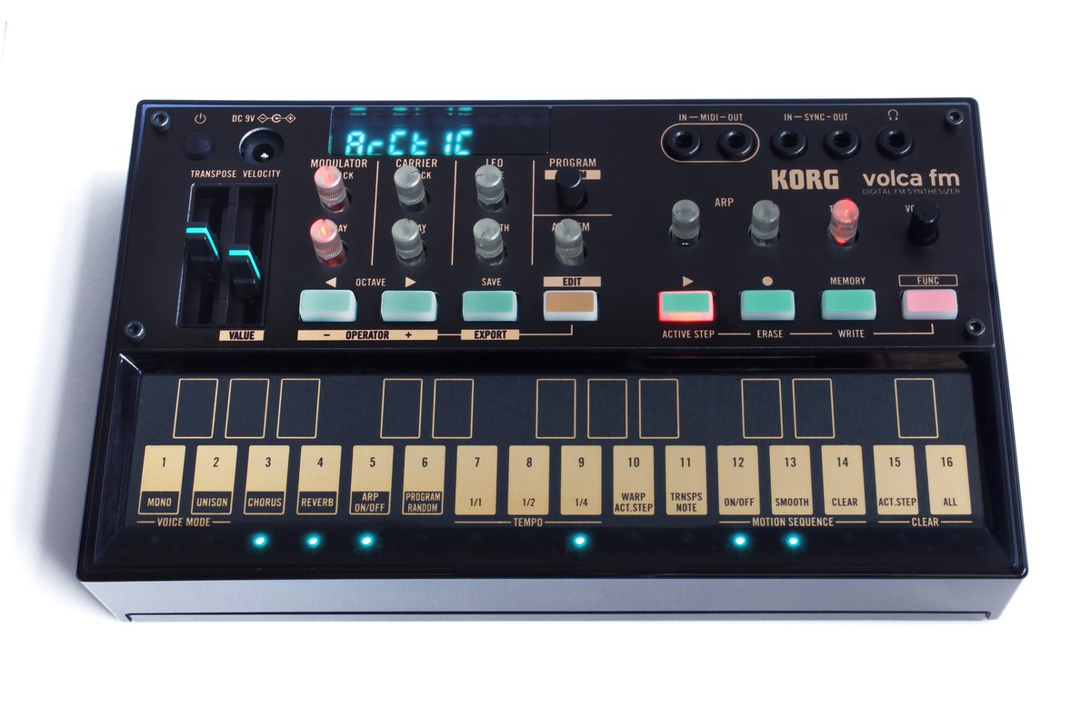 Korg New Volca FM (2022, next-gen / fm2) — вигляд панелі